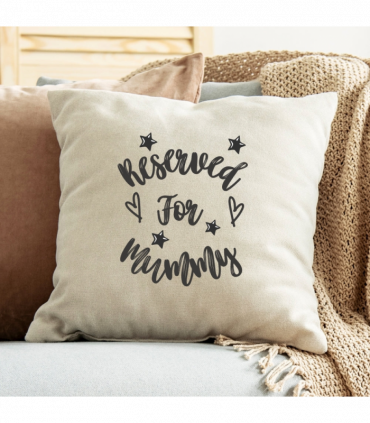 Personalised Reserved for Mummy Cushion | Gift for Mummy | Birthday Mother's Day Present