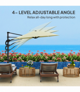 Half Umbrella Outdoor Patio