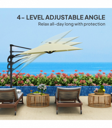 Half Umbrella Outdoor Patio