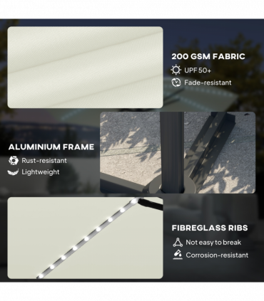 Half Umbrella Outdoor Patio