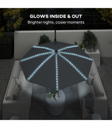 Half Umbrella Outdoor Patio