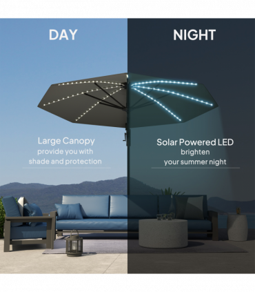 Half Umbrella Outdoor Patio