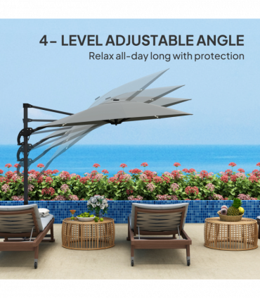 Half Umbrella Outdoor Patio