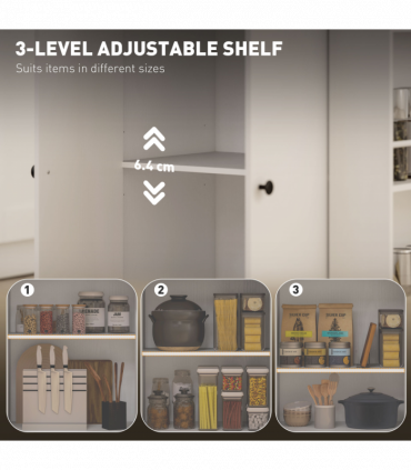 HOMCOM Kitchen Island with 3-Tier Spice Rack, Kitchen Cart with Towel Rack
