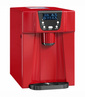 HOMCOM Ice Maker Machine and Water Dispenser 9 Ice Cubes Ready in 6-10 Mins