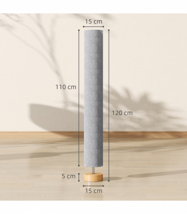 HOMCOM LED Floor Lamp with 3000K/4500K/6500K Colour Temperatures, Grey