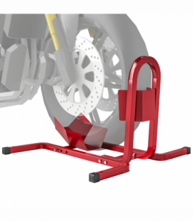 HOMCOM Adjustable Motorcycle Wheel Chock Motorbike Holder with Metal Frame