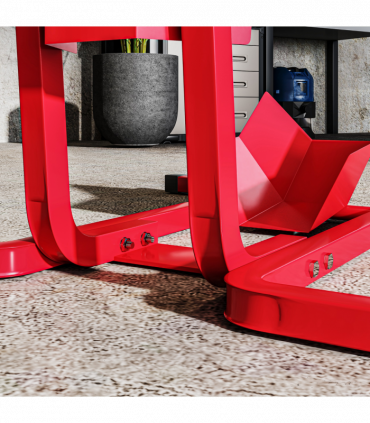 HOMCOM Adjustable Motorcycle Wheel Chock Motorbike Holder with Metal Frame