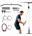 Weight Cable Pulley System for Home Gym with Universal Loading Pin