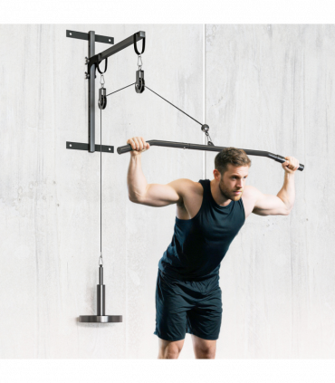 Weight Cable Pulley System for Home Gym with Universal Loading Pin