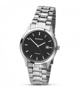 Sekonda Mens Dated Basic Classic Style Stainless Steel Bracelet Watch 3730