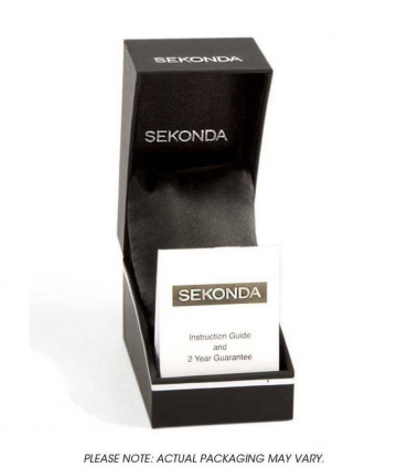 Sekonda Mens Day Date Grey Dial Blue Rubber Strap Watch - 1702