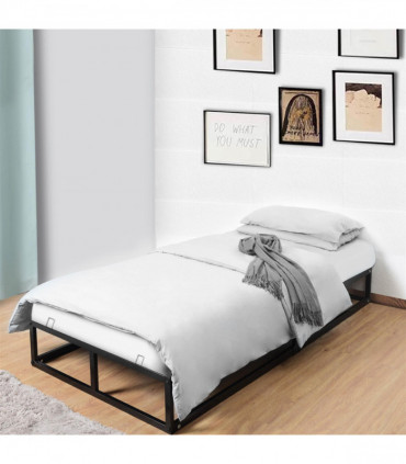 Single Metal Bed Frame Square Tube - Improved