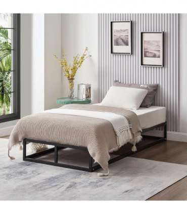 Single Metal Bed Frame Square Tube - Improved