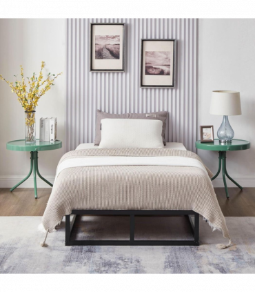 Single Metal Bed Frame Square Tube - Improved