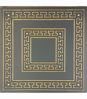 White 5 (Black&Gold): Decorative Ceiling & Wall Panels - 2m2 (21.52 sqft) - 8 Panels