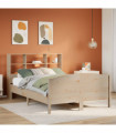 vidaXL Bookcase Bed without Mattress 160x200cm Solid Wood Pine