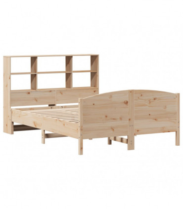 vidaXL Bookcase Bed without Mattress 160x200cm Solid Wood Pine