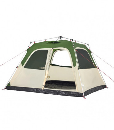 vidaXL Family Tent Dome 6-Person Green Quick Release