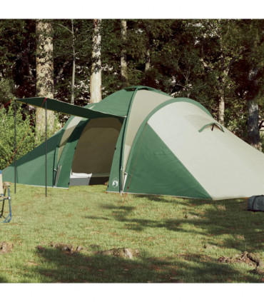 vidaXL Family Tent Dome 6-Person Green Waterproof