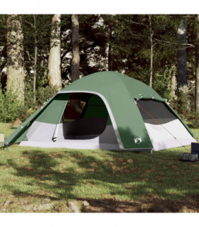 vidaXL Family Tent Dome 6-Person Green Waterproof