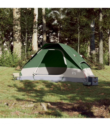 vidaXL Family Tent Dome 6-Person Green Waterproof