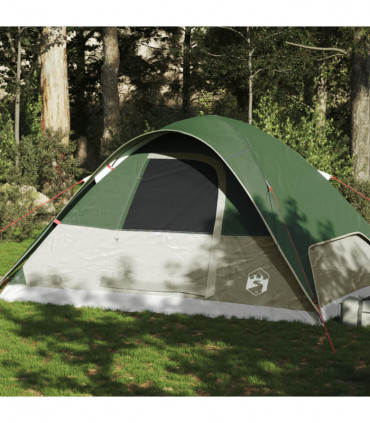 vidaXL Family Tent Dome 6-Person Green Waterproof