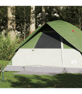 vidaXL Family Tent Dome 6-Person Green Waterproof