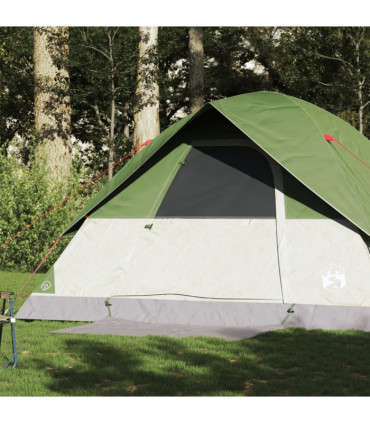 vidaXL Family Tent Dome 6-Person Green Waterproof