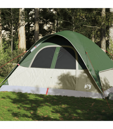 vidaXL Family Tent Dome 6-Person Green Waterproof