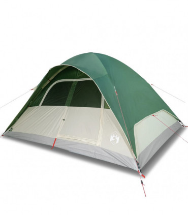 vidaXL Family Tent Dome 6-Person Green Waterproof