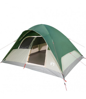 vidaXL Family Tent Dome 6-Person Green Waterproof