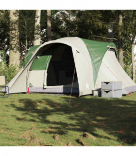 vidaXL Family Tent Dome 6-Person Green Waterproof