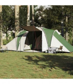 vidaXL Family Tent Dome 6-Person Green Waterproof
