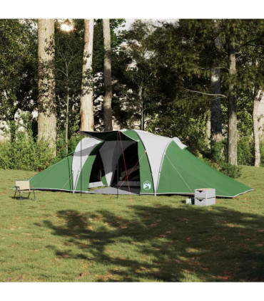 vidaXL Family Tent Dome 6-Person Green Waterproof