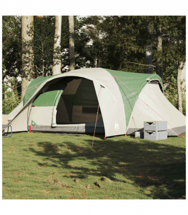 vidaXL Family Tent Dome 6-Person Green Waterproof