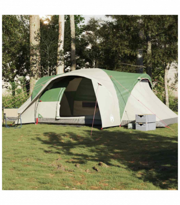vidaXL Family Tent Dome 6-Person Green Waterproof
