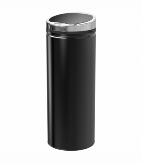 Sensor Trash Can 50L Stainless Steel Black 30.5cm x 30.5cm x 81.5cm