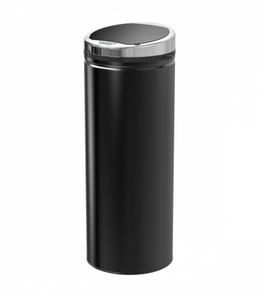 Sensor Trash Can 50L Stainless Steel Black 30.5cm x 30.5cm x 81.5cm