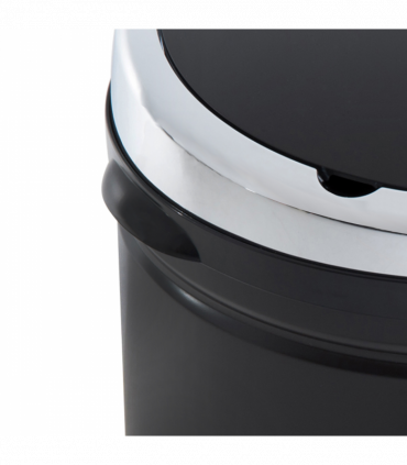 Sensor Trash Can 50L Stainless Steel Black 30.5cm x 30.5cm x 81.5cm