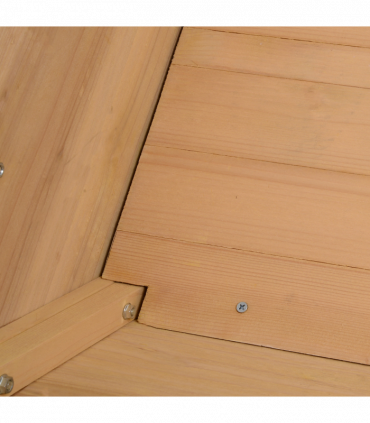 Plant Stand Large Fir Wood Oak Tone 100cm x 70cm x 80cm Natural Finish UV Liner