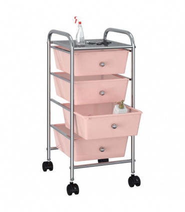 4-Drawer Mobile Storage Trolley
