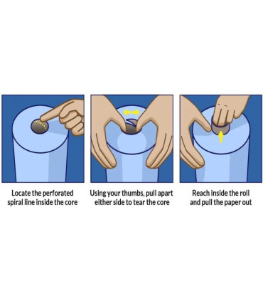 Centrefeed Blue Roll 6