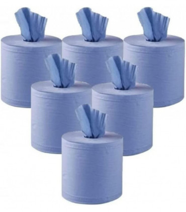 Centrefeed Blue Roll 6