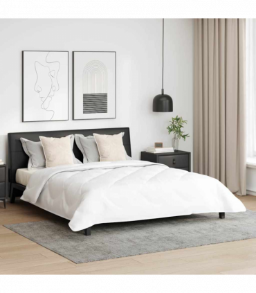 Duvet with Pillow 3 pcs White 240 x 260 cm Microfibre