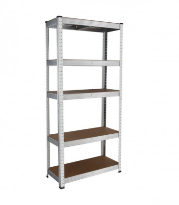 Heavy Duty Steel & MDF 5 Tier Galvanized Racking Shelf