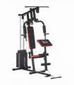 Multi Home Gym Machine with 66kg Weights for Strength Training, Red HOMCOM
