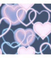 Neon Heart Wall Navy Pink sw12