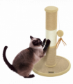 PawHut 47cm Tall Cat Scratching Post for Indoor Cats, with Sisal Rope, Brown