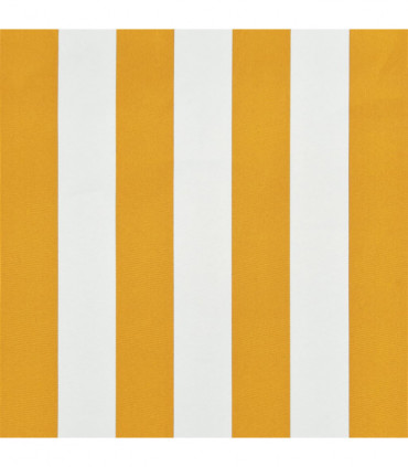 Retractable Awning 100x150 cm Yellow and White